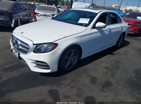 WDDZF4JB8HA175573 2017 MERCEDES-BENZ E-CLASS White წინა მარცხენა ხედი სამი მეოთხედიდან
