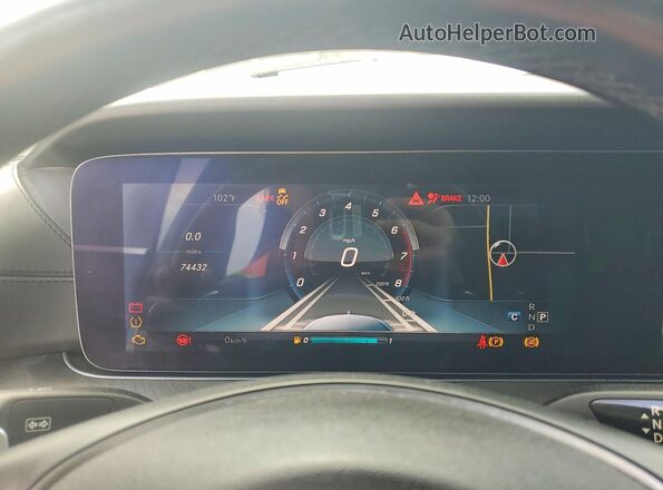 WDDZF4JB8HA183690 2017 MERCEDES-BENZ E Black ხელსაწყოთა პანელის ხედი