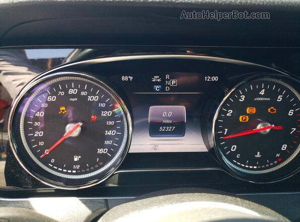 WDDZF4JB8KA522522 2019 MERCEDES-BENZ E Charcoal Սարքավորումների վահանակի տեսք