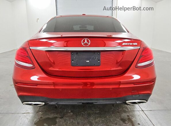 WDDZF4JB8KA559621 2019 MERCEDES-BENZ E Red Widok z tyłu