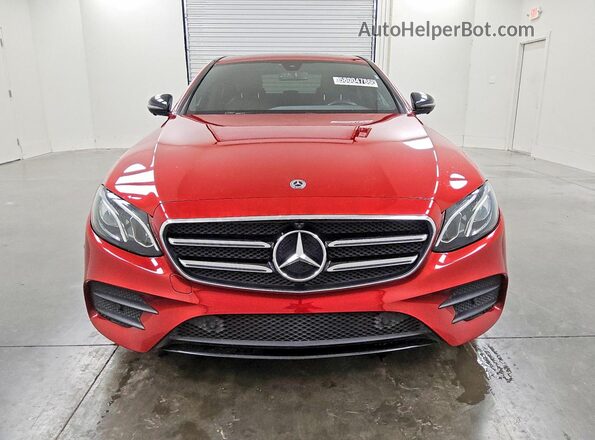 WDDZF4JB8KA559621 2019 MERCEDES-BENZ E Red Widok z przodu