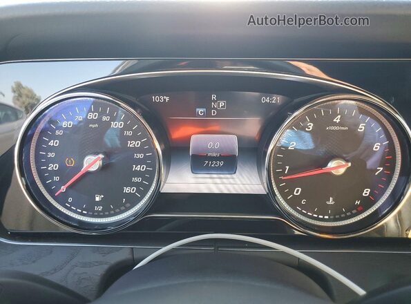 WDDZF4JB9HA166624 2017 MERCEDES-BENZ E Silver Вид щитка приладів