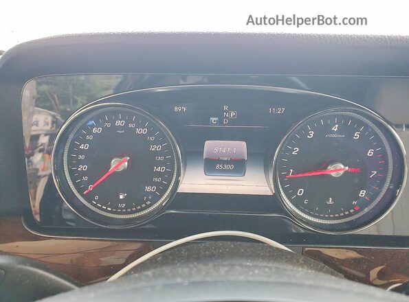 WDDZF4JBXHA207939 2017 MERCEDES-BENZ E Black Instrument cluster view