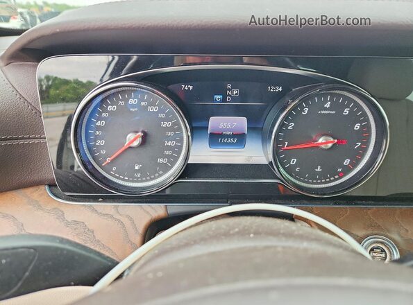 WDDZF4JBXHA219301 2017 MERCEDES-BENZ E White Вид щитка приладів