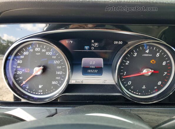 WDDZF4JBXJA303818 2018 MERCEDES-BENZ E Black Instrument cluster view