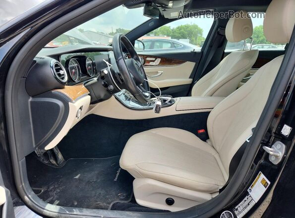 WDDZF4KB0HA019767 2017 MERCEDES-BENZ E Black Widok wnętrza z przodu