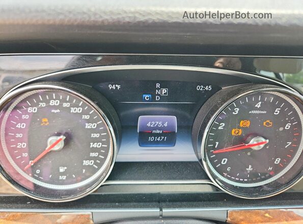 WDDZF4KB0HA019767 2017 MERCEDES-BENZ E Black Widok zestawu wskaźników