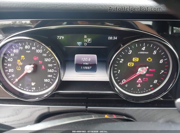 WDDZF4KB0HA107203 2017 MERCEDES-BENZ E-CLASS Silver უკანა სავარძლების ხედი