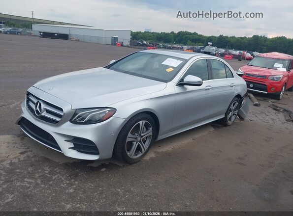 WDDZF4KB0HA107203 2017 MERCEDES-BENZ E-CLASS Silver წინა მარცხენა ხედი სამი მეოთხედიდან