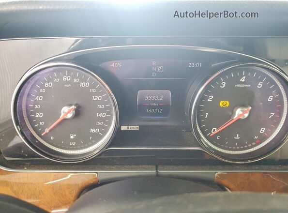WDDZF4KB0HA198103 2017 MERCEDES-BENZ E Black Instrument cluster view