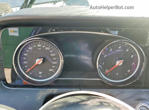 WDDZF4KB0KA626985 2019 MERCEDES-BENZ E Gray Вид щитка приладів