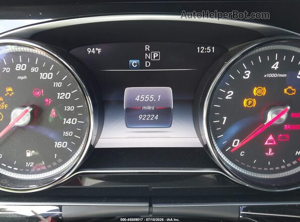 WDDZF4KB1HA074163 2017 MERCEDES-BENZ E-CLASS Gray უკანა სავარძლების ხედი
