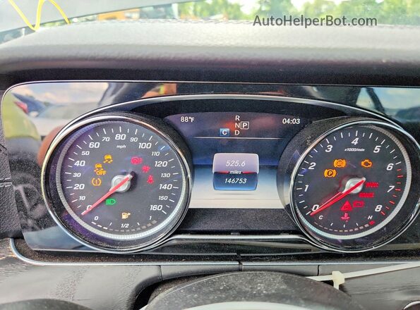 WDDZF4KB1HA144227 2017 MERCEDES-BENZ E Gray Vista del cuadro de instrumentos