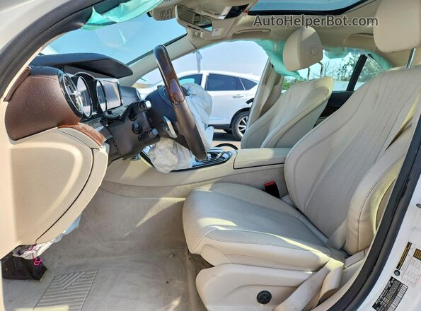 WDDZF4KB1JA344921 2018 MERCEDES-BENZ E White Вид салону спереду
