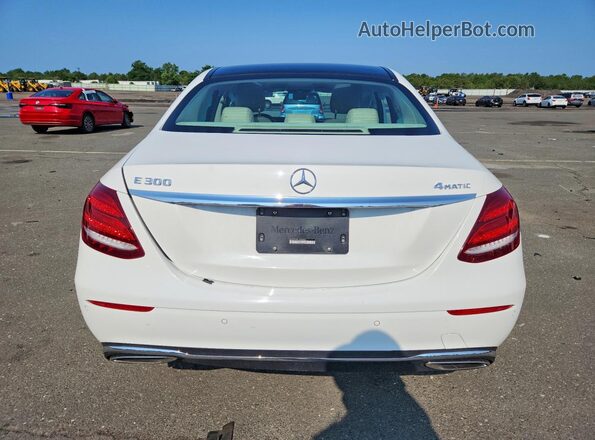 WDDZF4KB1JA344921 2018 MERCEDES-BENZ E White Вид ззаду
