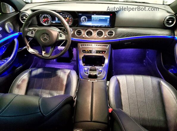 WDDZF4KB1JA381693 2018 MERCEDES-BENZ E White Вид панелі приладів