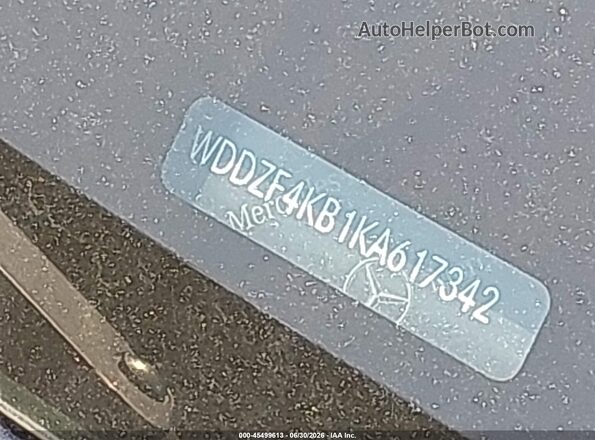 WDDZF4KB1KA617342 2019 MERCEDES-BENZ E-CLASS Blue 