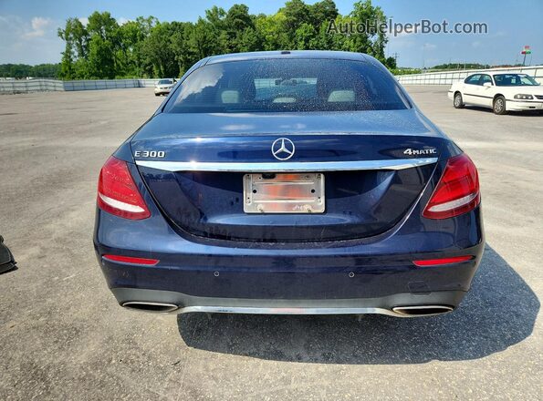 WDDZF4KB2HA025098 2017 MERCEDES-BENZ E Blue Rear view