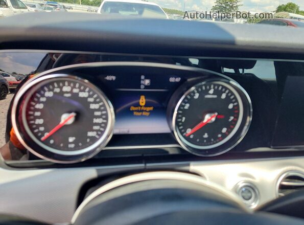 WDDZF4KB2HA029961 2017 MERCEDES-BENZ E Gray Вид щитка приладів