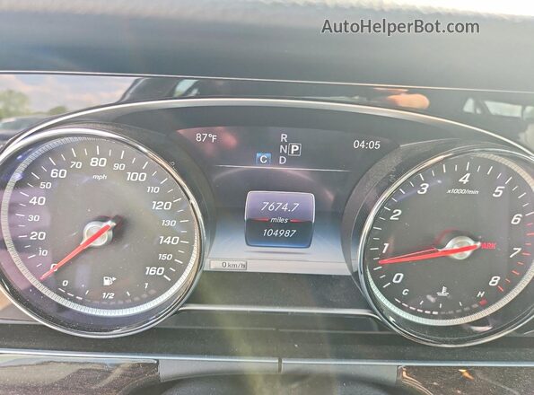 WDDZF4KB2HA054763 2017 MERCEDES-BENZ E Черный Вид щитка приборов