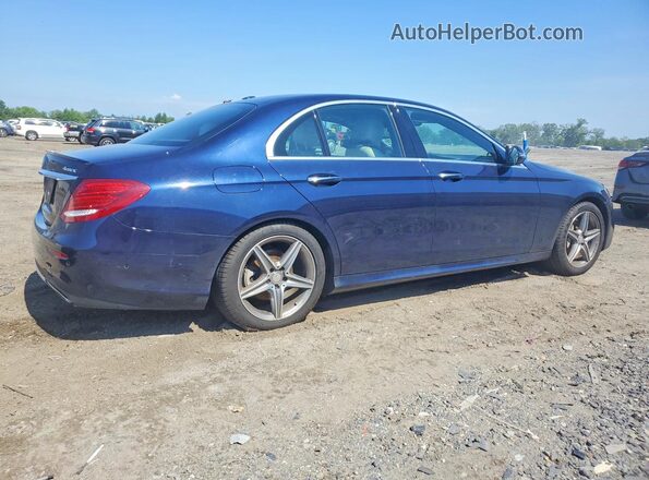 WDDZF4KB2HA193713 2017 MERCEDES-BENZ E Синий Задняя правая четверть
