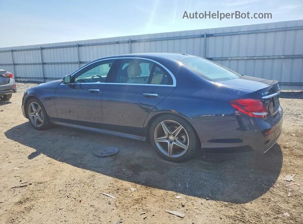 WDDZF4KB2HA193713 2017 MERCEDES-BENZ E Синий Задняя левая четверть