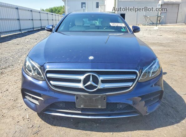 WDDZF4KB2HA193713 2017 MERCEDES-BENZ E Синий Вид спереди