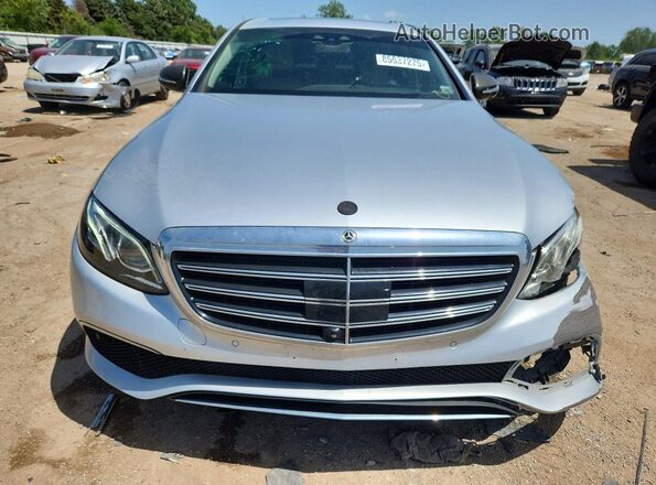 WDDZF4KB3HA227254 2017 MERCEDES-BENZ E Silver Front view