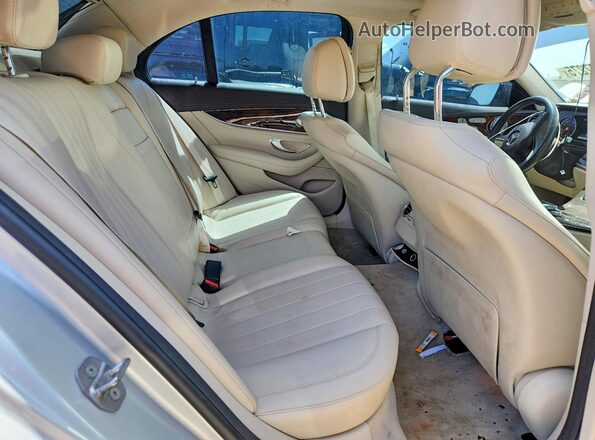 WDDZF4KB3HA227254 2017 MERCEDES-BENZ E Silver Rear seats view