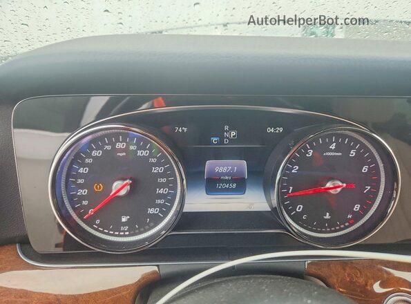 WDDZF4KB4HA062153 2017 MERCEDES-BENZ E White Instrument cluster view