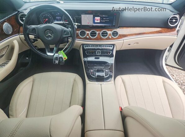 WDDZF4KB4HA062153 2017 MERCEDES-BENZ E White Dashboard view