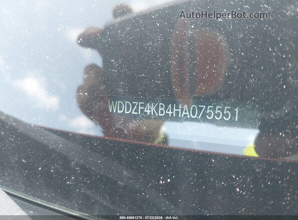WDDZF4KB4HA075551 2017 MERCEDES-BENZ E-CLASS Red 
