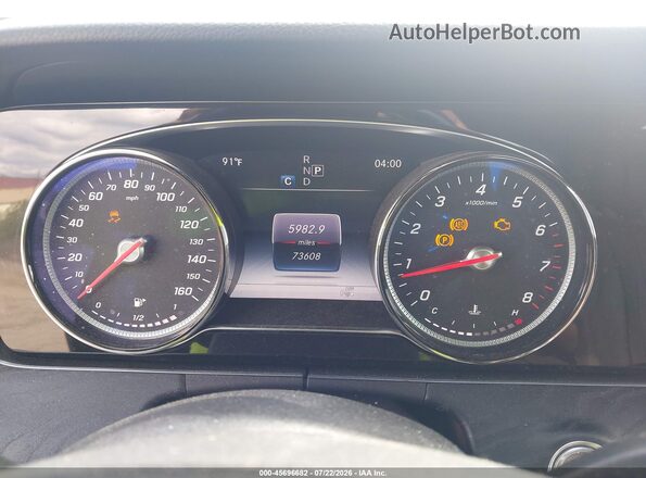 WDDZF4KB4HA133500 2017 MERCEDES-BENZ E-CLASS Серый Вид задних сидений