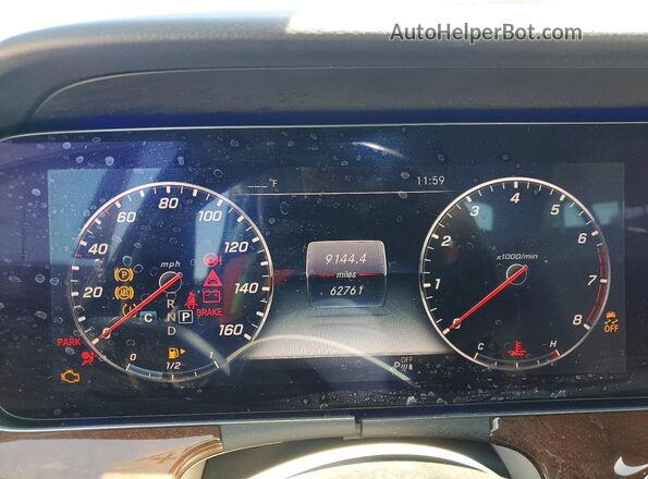 WDDZF4KB4KA543284 2019 MERCEDES-BENZ E Black Widok zestawu wskaźników