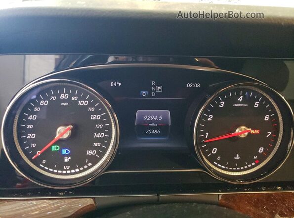 WDDZF4KB5JA359292 2018 MERCEDES-BENZ E Black ხელსაწყოთა პანელის ხედი