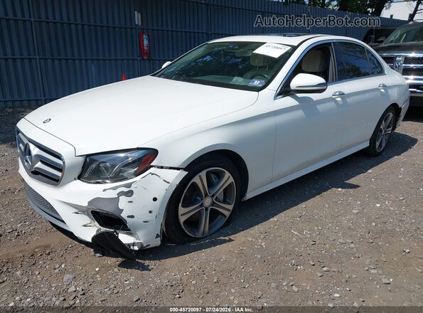 WDDZF4KB6HA144725 2017 MERCEDES-BENZ E-CLASS White Передня ліва чверть