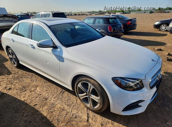 WDDZF4KB6JA344185 2018 MERCEDES-BENZ E White Delantero derecho