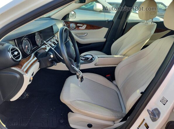 WDDZF4KB6JA344185 2018 MERCEDES-BENZ E White Vista interior delantera