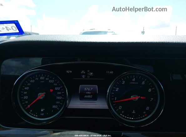 WDDZF4KB7KA516726 2019 MERCEDES-BENZ E-CLASS Silver Вид задніх сидінь