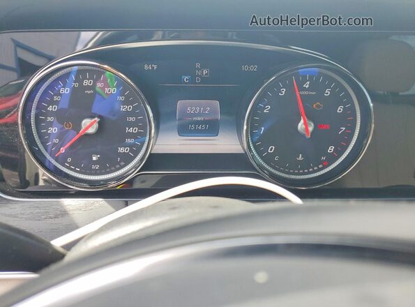 WDDZF4KB8HA108535 2017 MERCEDES-BENZ E White Вид щитка приладів