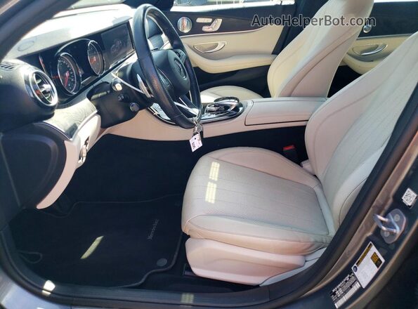 WDDZF4KB8HA155323 2017 MERCEDES-BENZ E Charcoal Вид салону спереду