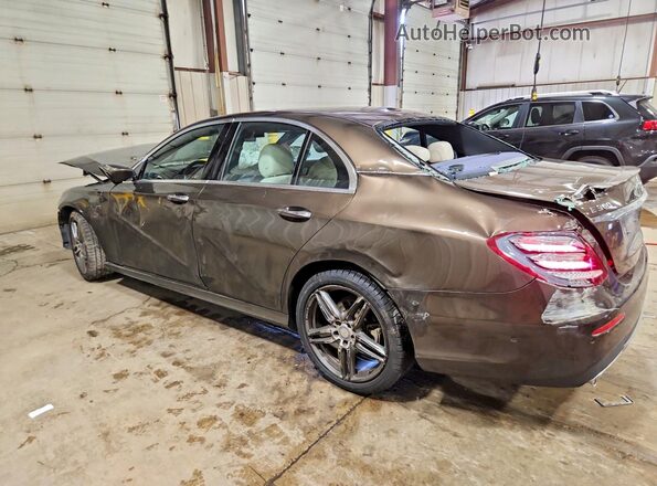 WDDZF4KB8HA173420 2017 MERCEDES-BENZ E Brown Rear left