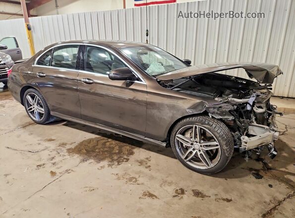 WDDZF4KB8HA173420 2017 MERCEDES-BENZ E Brown Front right