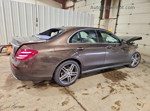 WDDZF4KB8HA173420 2017 MERCEDES-BENZ E Brown Rear right