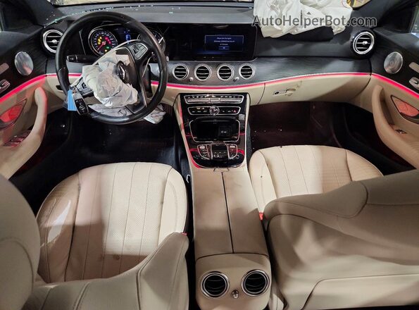 WDDZF4KB8HA173420 2017 MERCEDES-BENZ E Brown Dashboard view