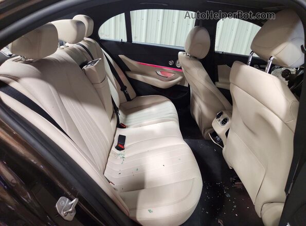 WDDZF4KB8HA173420 2017 MERCEDES-BENZ E Brown Rear seats view