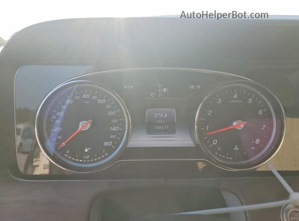 WDDZF4KB9HA032954 2017 MERCEDES-BENZ E Белый Вид щитка приборов