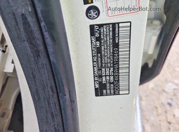 WDDZF4KB9HA198469 2017 MERCEDES-BENZ E White Շարժիչի բաժամունքի տեսք