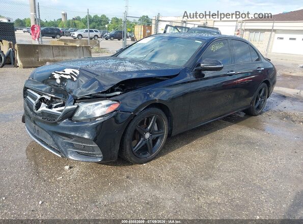 WDDZF4KBXHA129001 2017 MERCEDES-BENZ E-CLASS Black Առջևի ձախ երեք քառորդ տեսարան