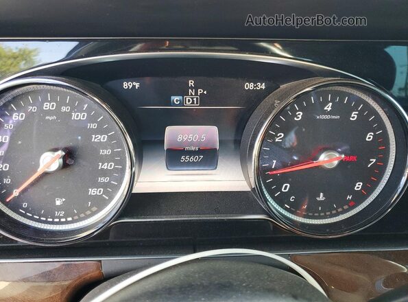 WDDZF4KBXHA197878 2017 MERCEDES-BENZ E Black Instrument cluster view